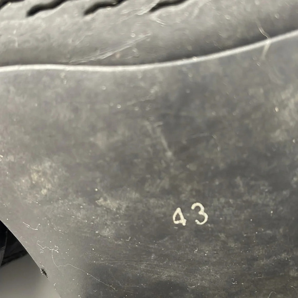 VINTAGE Spring Mens Biliotto Black Square Toe Western Ankle Boots Side Zip 43 - Picture 9 of 12